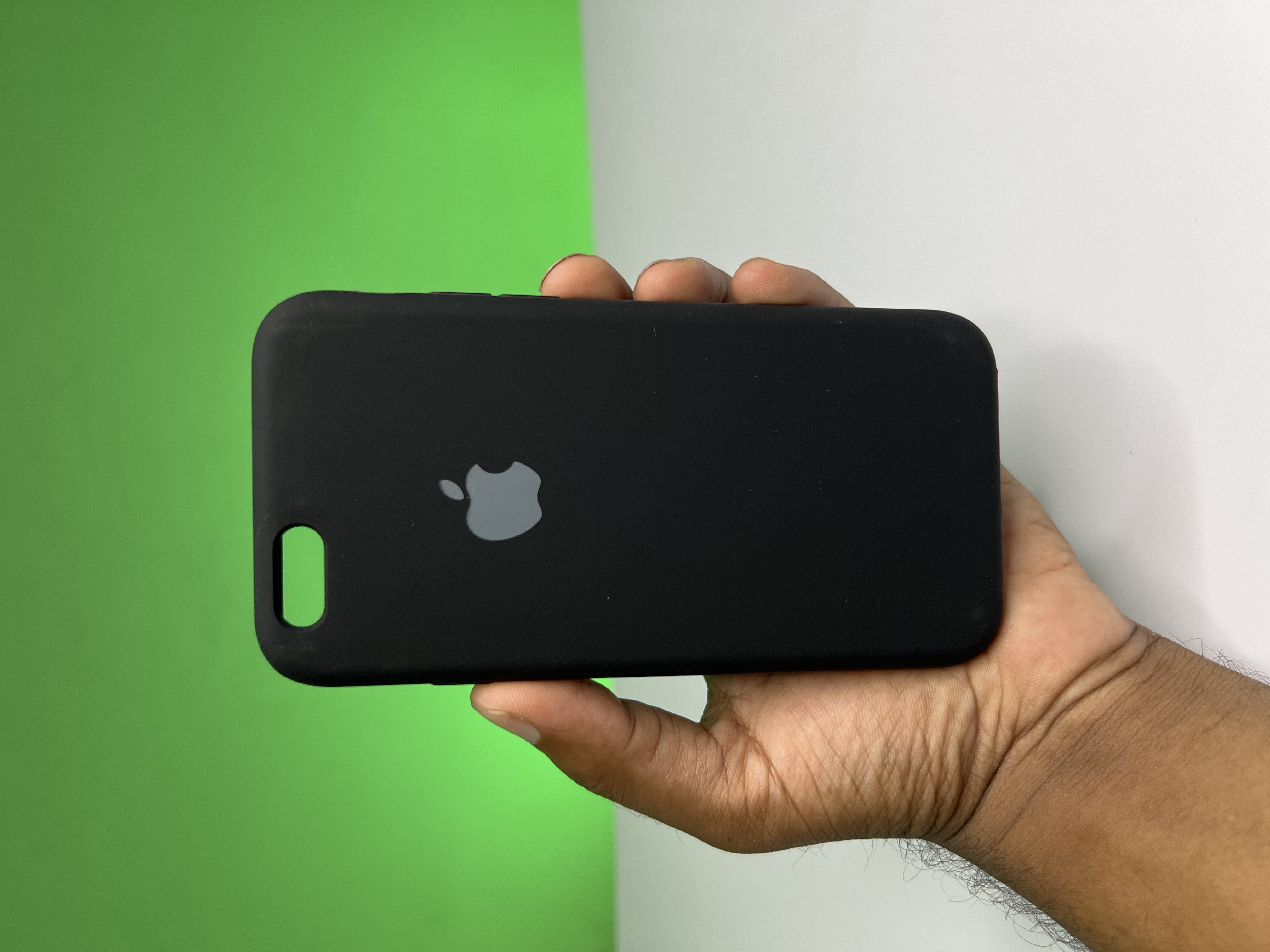 iPhone 6 to X Luxury Shockproof Liquid Silicon Case Back Cover Black
